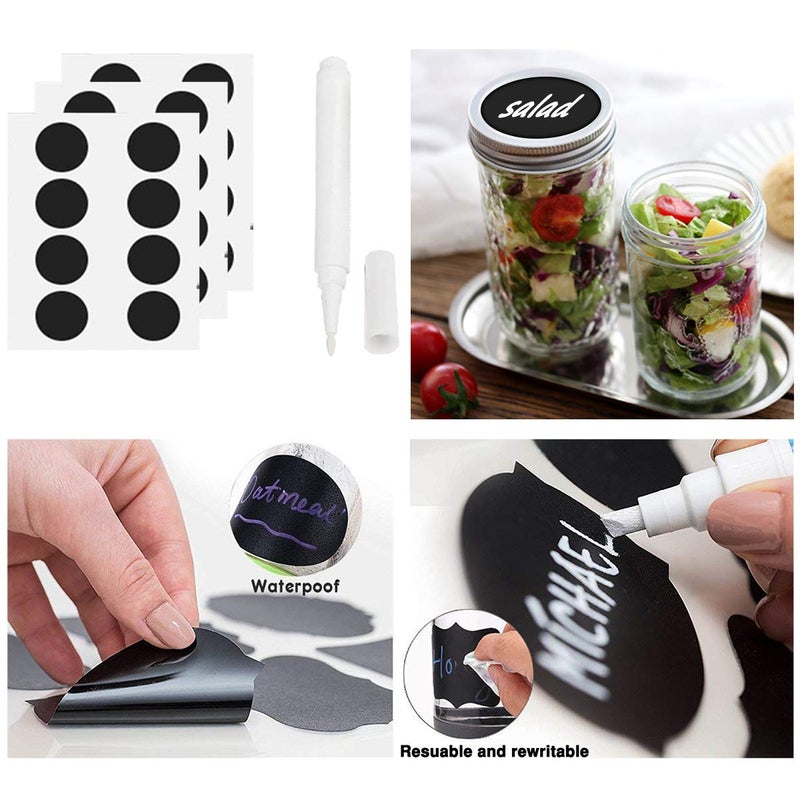 SPANLA Mason Jars, 24 Pack Canning Jars With Regular Lids, Ideal for Jam, Jelly, Honey, Wedding Favors, Shower Favors, DIY Glass Spice Jars - 4 OZ x 8, 8 OZ x 8, 12 OZ x 8 (4oz -8oz-12oz) - Image 4