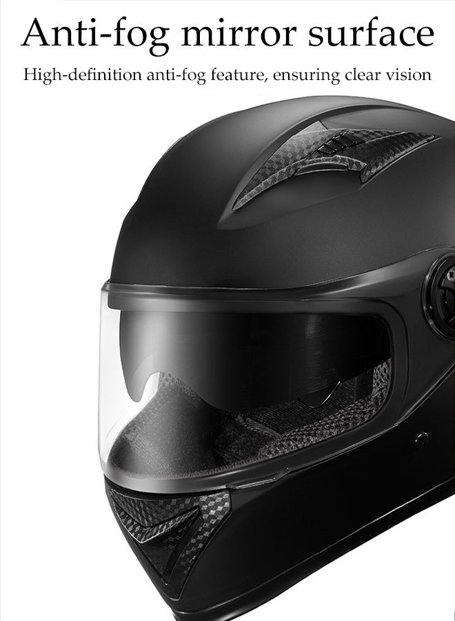 DUNISO Full Face Motorcycle Helmet, Lightweight Crash Resistant Motorcycle Helmet, All Season Cool Racing Helmet，Equipped With Anti Fog Dual Lenses,Anti Seismic And Anti Drop, Comfortable And Breathable, Suitable For Both Men And Women - Image 5
