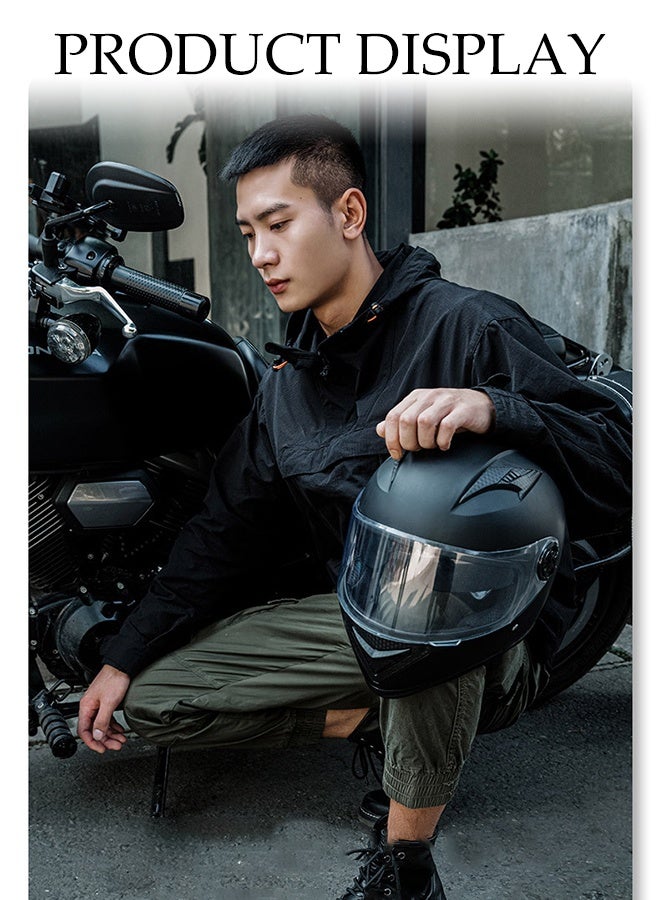 DUNISO Full Face Motorcycle Helmet, Lightweight Crash Resistant Motorcycle Helmet, All Season Cool Racing Helmet，Equipped With Anti Fog Dual Lenses,Anti Seismic And Anti Drop, Comfortable And Breathable, Suitable For Both Men And Women - Image 3