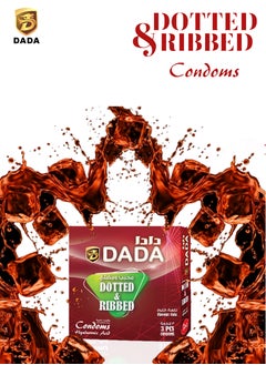 Dada Dada Condoms Dotted & Ribbed 3's  - Image 5