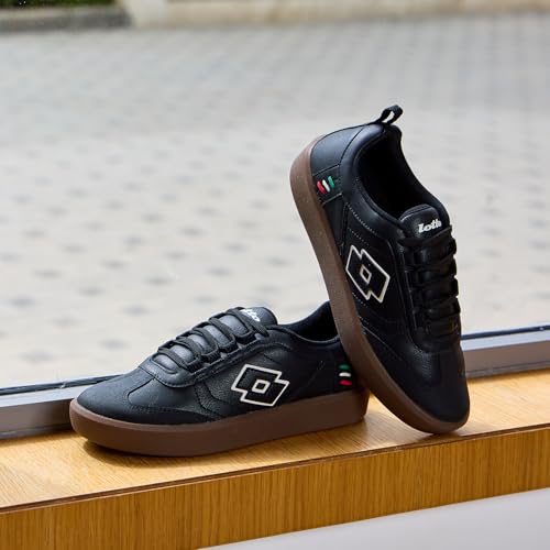Lotto Men Brasil Select Urbano Black Sneakers - Image 2