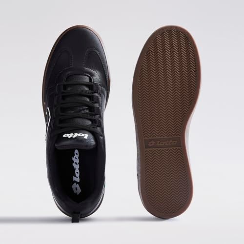 Lotto Men Brasil Select Urbano Black Sneakers - Image 3