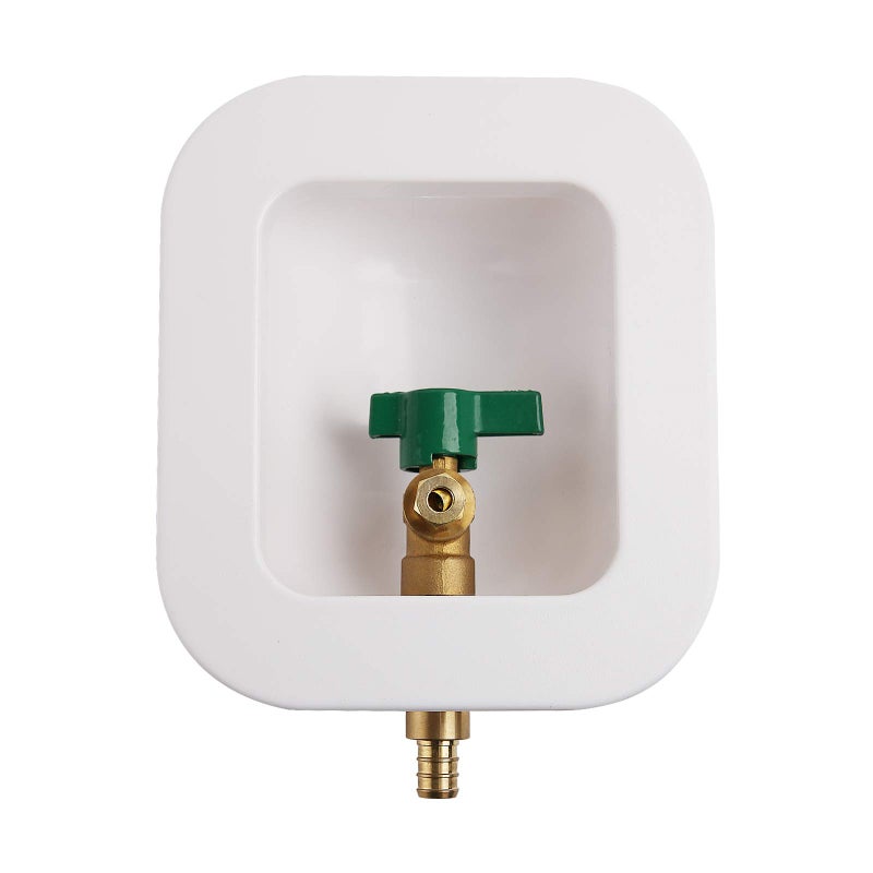 Watflow Ice Maker Outlet Box Without Water Hammer ArrestorPEX Connection 14Turn Ball Valve - Image 2