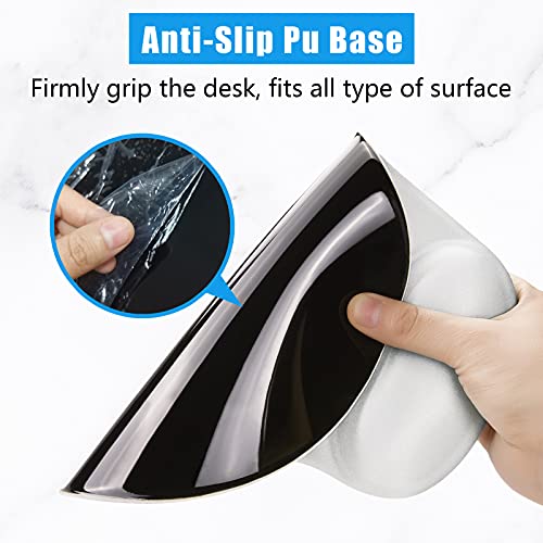 Hsurbtra Ergonomic Mouse Pad with Wrist Rest Support, Gel Mouse Pads with Non-Slip PU Base, Pain Relief Memory Foam Computer Mat, Cute Office Supplies Desk Decro Accessories, Ivory White - Image 5