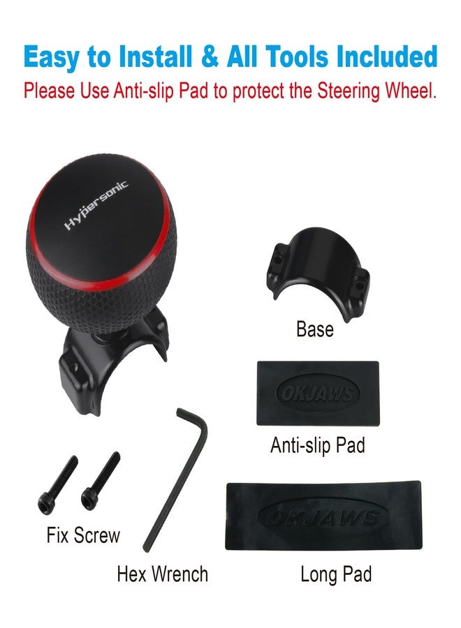 Hypersonic Steering Wheel Knob Driving Knob for Thick Steering Wheels - Large Steering Wheel Spinner Ball for Cars, Trucks, Tractors, Forklifts, Mowers, etc - Image 3