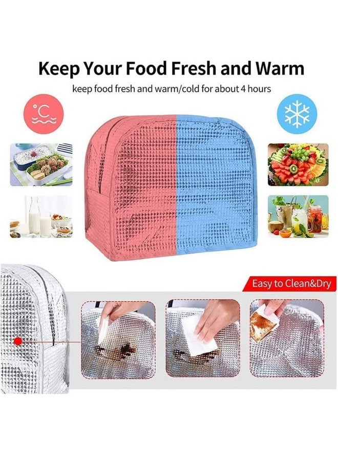 AT Ankit Traders Ankit Traders Aluminium Lining Thermal Insulated Lunch Bag Tote Lunch Bag for Work School and Office Upgraded Thermal Insulated Fashionable Lunch Bag for Office,School Picnic Travel(Pack of 6) - Image 5