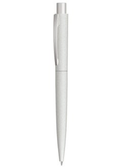 Uma Retractable Metal Ballpoint Pen With Stone Look And Touch From UMA Made In Germany Light Grey  - Image 1