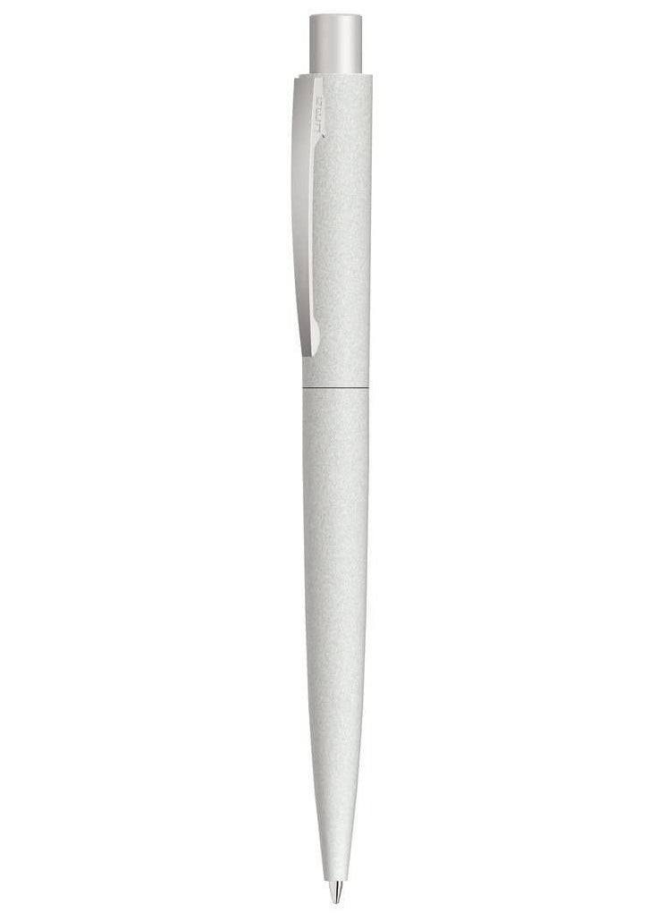 Uma - Retractable Metal Ballpoint Pen With Stone Look And Touch From UMA Made In Germany Light Grey - Image 1