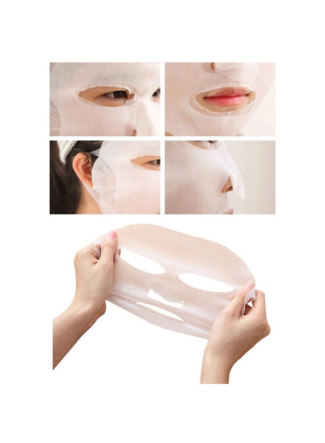 Angzhili 2 Pack Silicone Moisturizing Mask For Sheet Maskreusable Facial Mask Cover With Hooksheet Mask Cover For Slow Down The Evaporation Of Mask Essenceface Care Tool (White) - Image 4