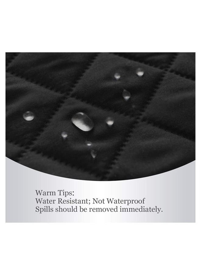 Generic - Easy-Going Sofa Slipcover Reversible Sofa Cover Water Resistant Couch Cover with Foam Sticks Elastic Straps Furniture Protector for Pets Kids Children Dog Cat (Sofa, Black) - Image 1