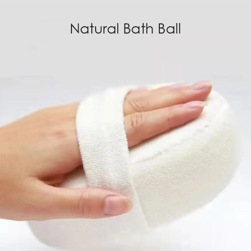 Exfoliating Loofah Sponge Pad: 1 Pcs Beige Antibacterial Hygienic Pad - Rich Lather Dead Skin Remover Full-Body Cleansing Sponge for Bathroom Daily Use - Image 3