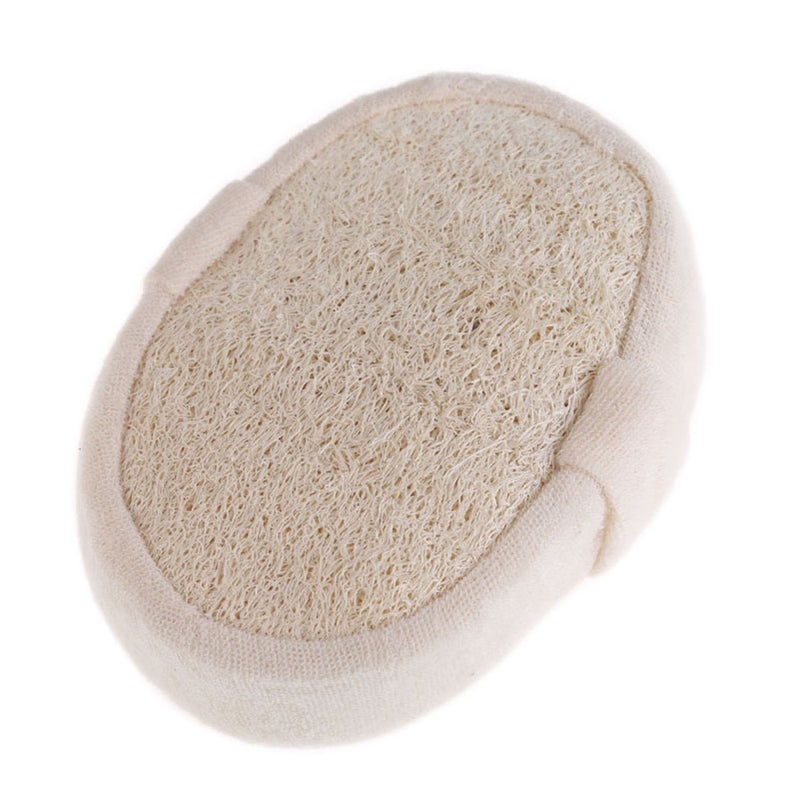 Exfoliating Loofah Sponge Pad: 1 Pcs Beige Antibacterial Hygienic Pad - Rich Lather Dead Skin Remover Full-Body Cleansing Sponge for Bathroom Daily Use - Image 1