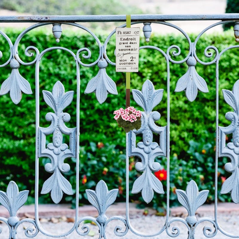 Iron Railing Hanging Flower Pot Spoon Shape Planter Box For Balcony Garden Indoor Outdoor Decor - Image 5