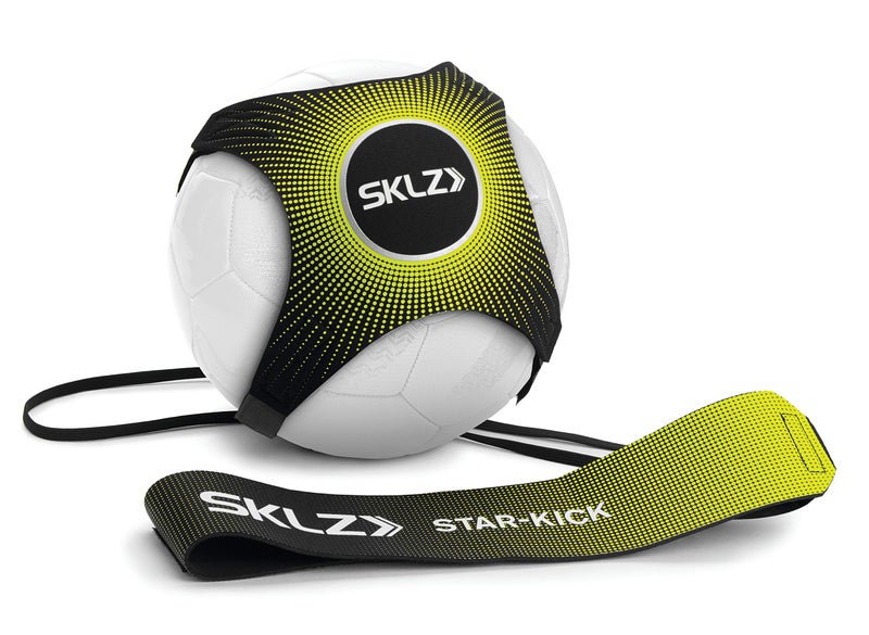SKLZ Star-Kick Hands-Free Adjustable Solo Soccer Trainer - Fits Ball Sizes 3, 4, and 5 (Volt) - Image 1