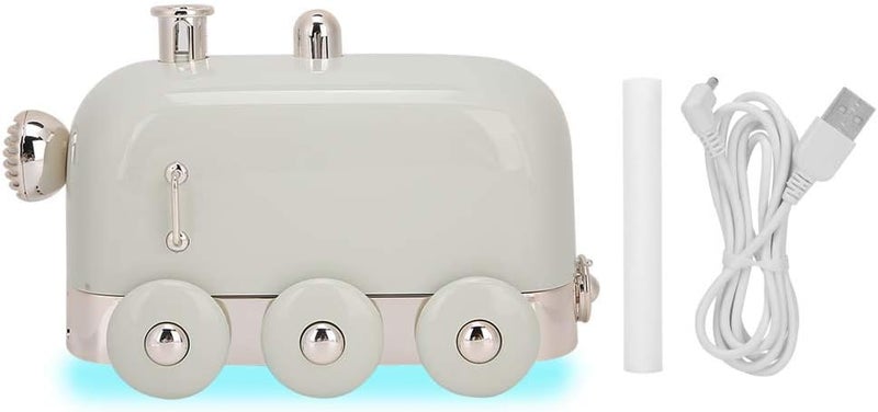 klarako 300ml Vintage Desktop Humidifier, Train Shape Literary Style Small Humidifier for Office and Home(Green) - Image 1