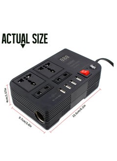 BYGD 300W Car Power Inverter With 4 USB Socket Auto Charger Converter DC 12V To AC 220V Fast Charging Part  - Image 3