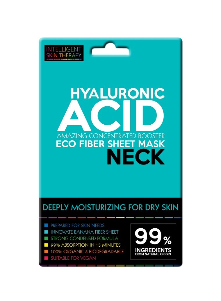 BeautyFace Extremely Moisturizing Eco Fiber Booster Neck Mask Hyaluronic Acid