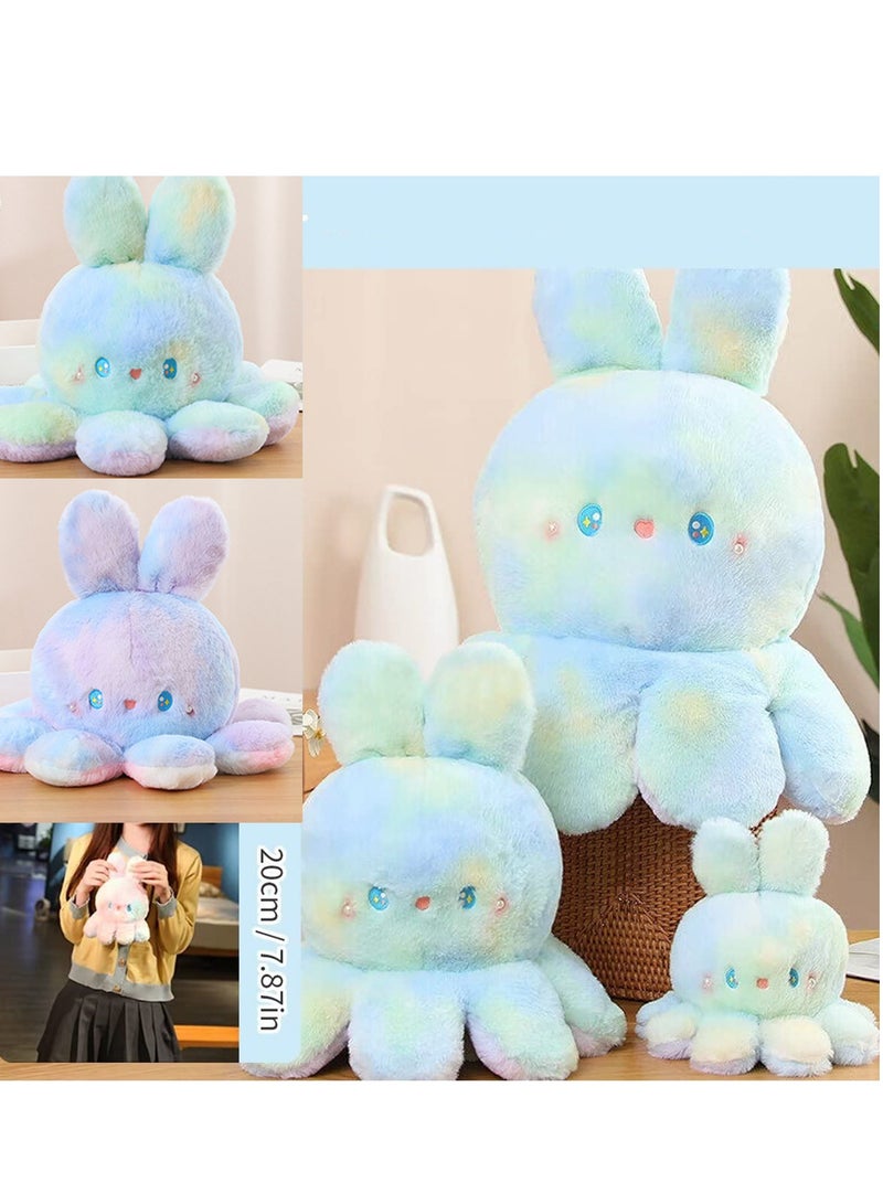 Excefore Cute Octopus Bunny Plush Toys, Reversible Octopus Plushie Bunny Stuffed Animal, Stuffed Animals Toys Dolls, Soft Stuffed Animal Octopus Rabbit Plushies Doll for Girls Boys - Image 2