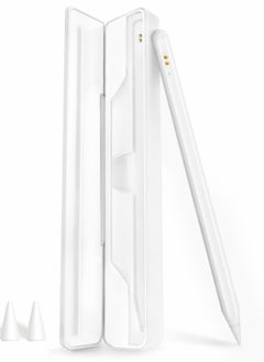 Excefore Stylus Pens for iPad 2018-2022, Rechargeable Touch Screen Pen for iPad with Tilt Sensitivity, Magnetic Attach Stylus Pencil with Charging Case for iPad Pro Air Mini  - Image 1