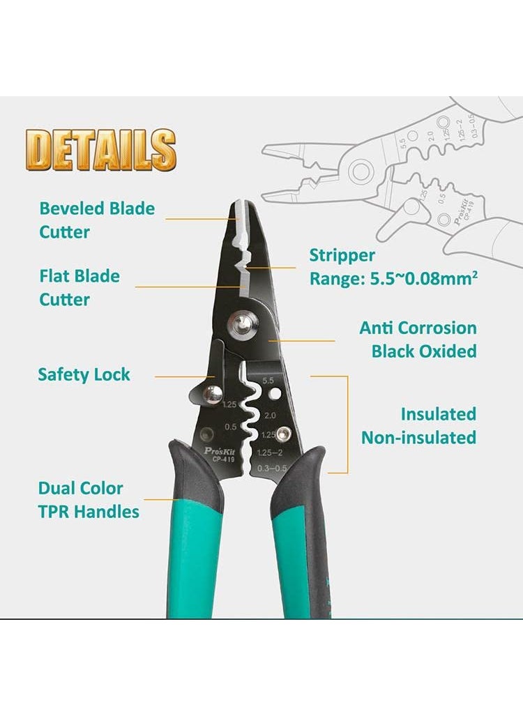 Proskit Proskit CP419 Multi Purpose Crimping Tool  - Image 2