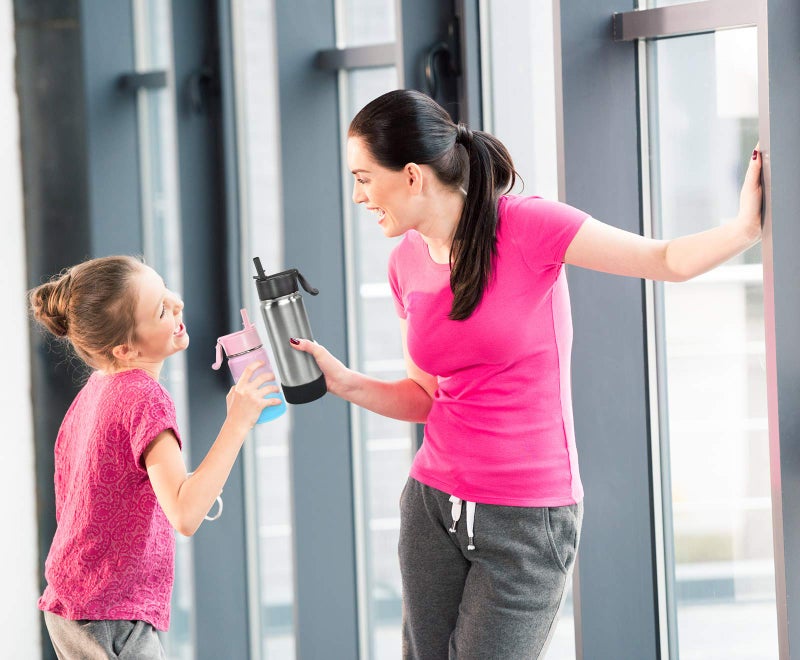 CHILLOUT LIFE 12 oz Kids Insulated Water Bottle for School with Straw Lid Leakproof and Cute Waterproof Stickers, Personalized Stainless Steel Thermos Flask Metal Water Bottle, Dishwasher Safe Color - Image 5