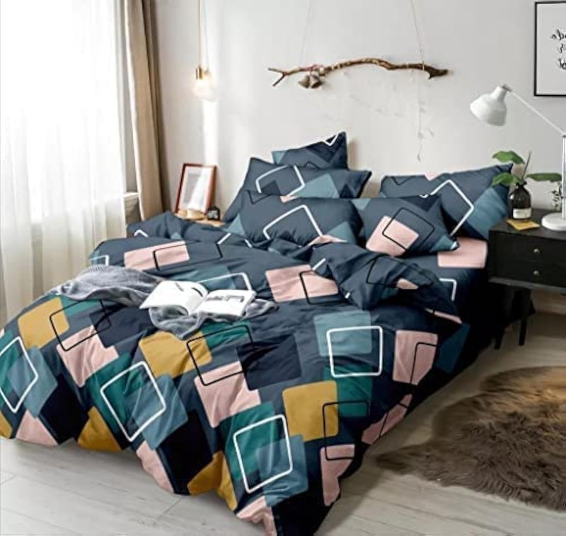 RRC Super Soft Microfiber Cotton Single Duvet Cover/Comforter Cover/Rajai Cover/Blanket Cover/Quilt Cover Single Size 60X90(Inches) with Zipper with Four Corner Ties - Image 1