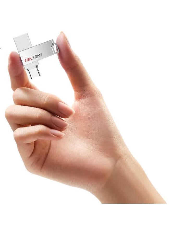 HIKVISION Hikvision 64Gb Type-C Usb3.2 Dual-Interface Mini Flash Drive X327C, Read Speed 200Mb/S, Compatible With Huawei, Xiaomi, Apple Phones And Computers, High-Speed Portable Drive - Image 3