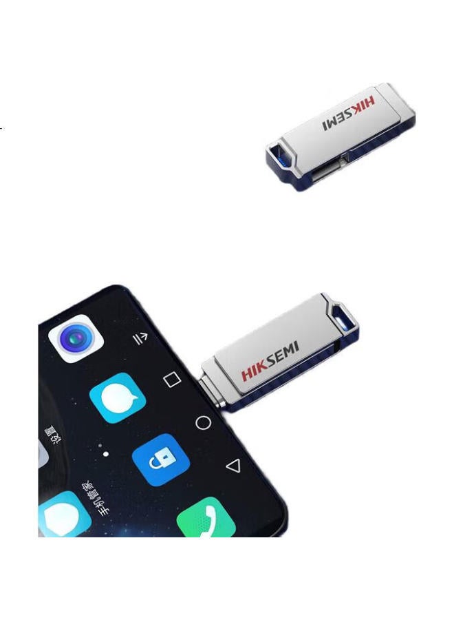 HIKVISION Hikvision 64Gb Type-C Usb3.2 Dual-Interface Mini Flash Drive X327C, Read Speed 200Mb/S, Compatible With Huawei, Xiaomi, Apple Phones And Computers, High-Speed Portable Drive - Image 1