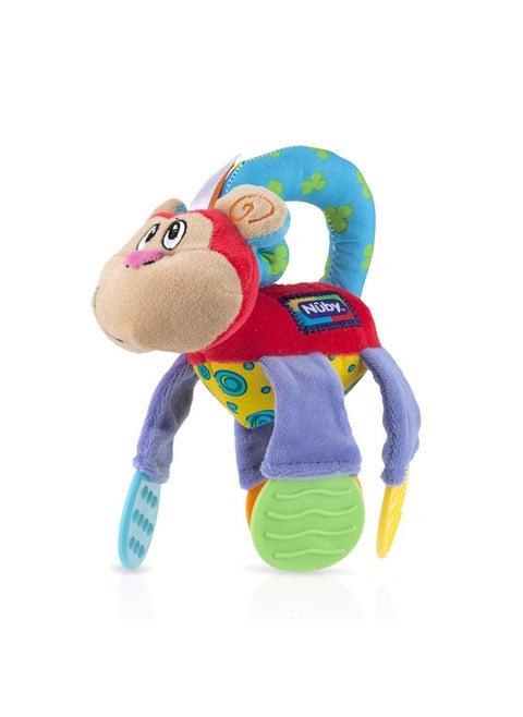 Floppers Plush Teether Monkey