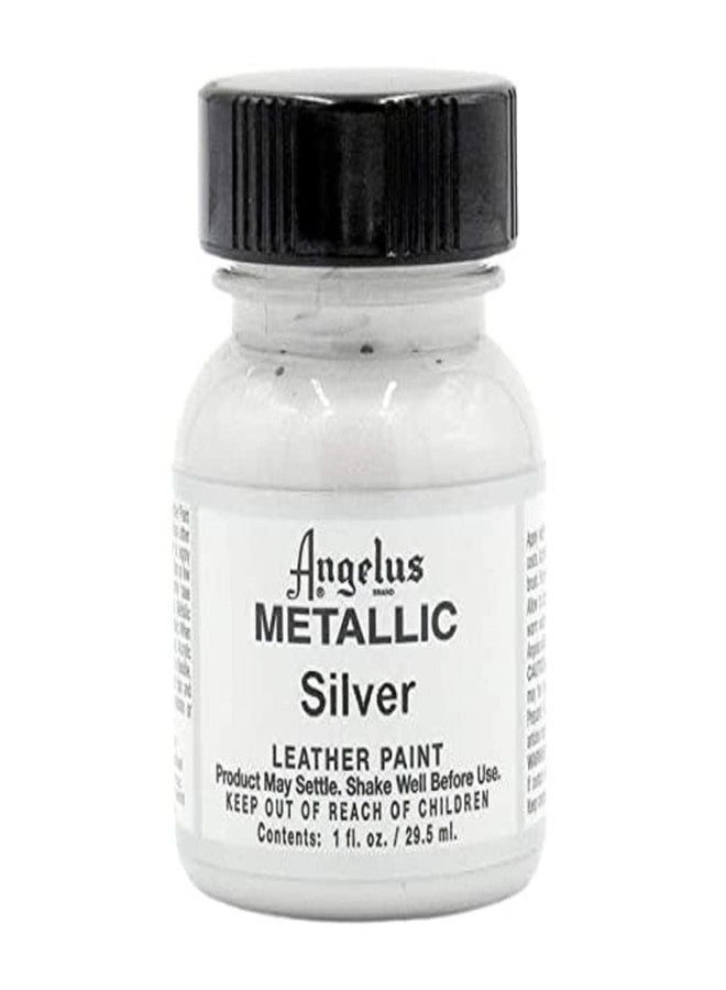 Angelus Acrylic Leather Paint-1oz.-Silver - Image 1