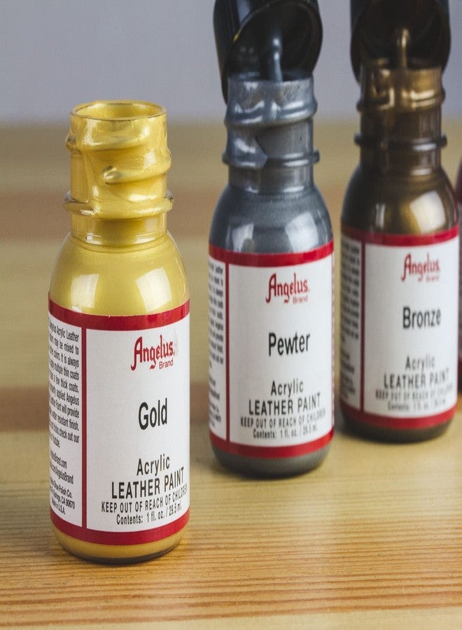 Angelus Acrylic Leather Paint-1oz.-Silver - Image 5