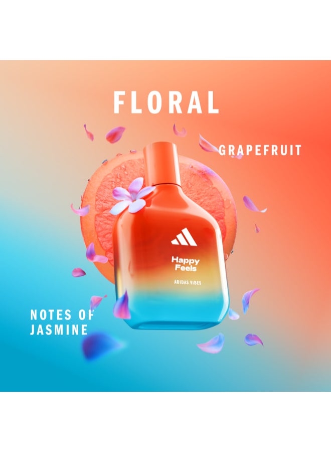 Adidas Vibes Happy Feels Eau de Parfum 100ml - Image 4