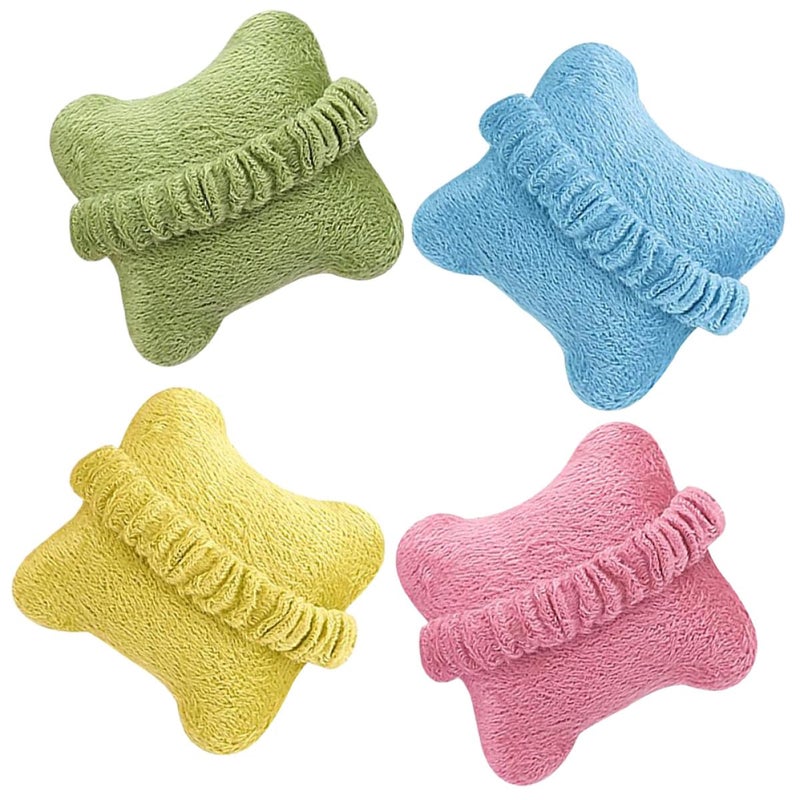 4Pcs Ergonomic Mouse Wrist Rest Pads Soft Cushion Support for Office Gaming Pink Blue Yellow Green - Image 2