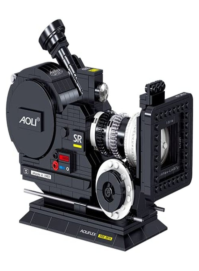 أن.سي كاميرا NC Uvini، ألعاب STEM DIY، مجموعة مكعبات بناء، أفضل هدية للبالغين والمراهقين، نموذج قابل للتجميع، كاميرا قديمة الطراز قابلة للبناء، 608 قطعة - Image 4