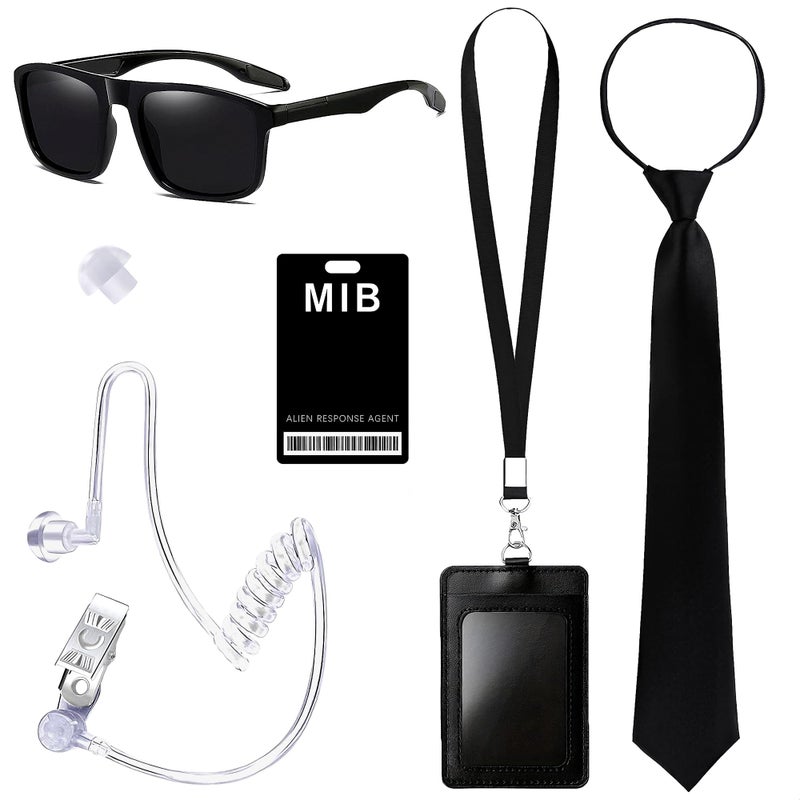 Horolam MIB Agent Costume Accessories, Secret Service Costume Set Spy Costume Accessories for Men Women Kids for Cosplay (Agent) - Image 1
