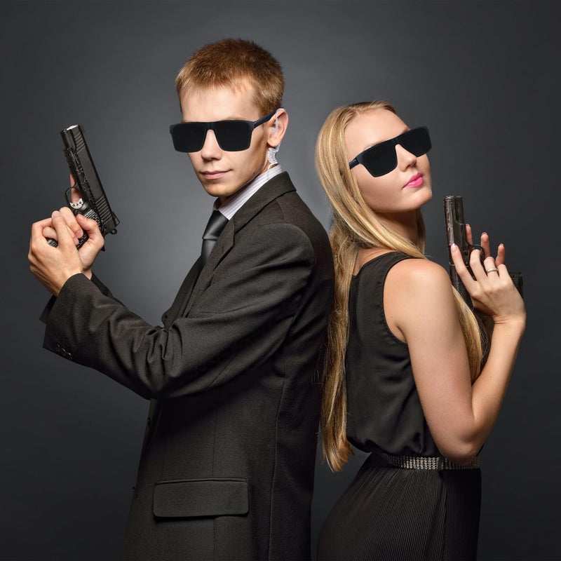 Horolam MIB Agent Costume Accessories, Secret Service Costume Set Spy Costume Accessories for Men Women Kids for Cosplay (Agent) - Image 5