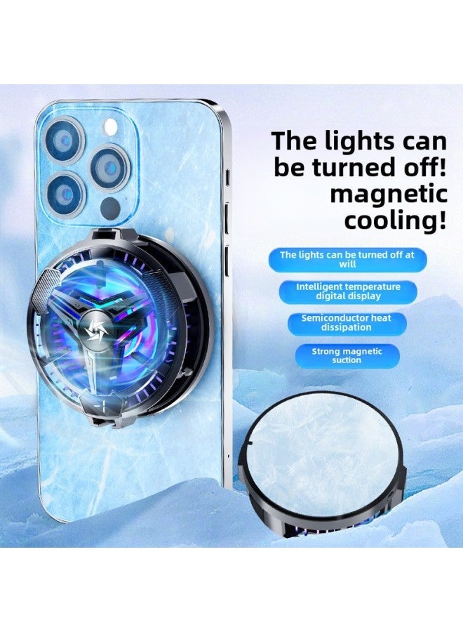 Strict Selection Of SL10 Magnetic Mobile Phone Radiator Semiconductor Game Cooling Artifact For IPhone Android Phone-Colour:Sl10 Black 【digital Display Version】 - Image 2