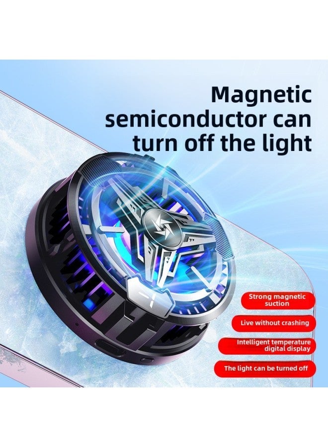 Strict Selection Of SL10 Magnetic Mobile Phone Radiator Semiconductor Game Cooling Artifact For IPhone Android Phone-Colour:Sl10 Black 【digital Display Version】 - Image 4