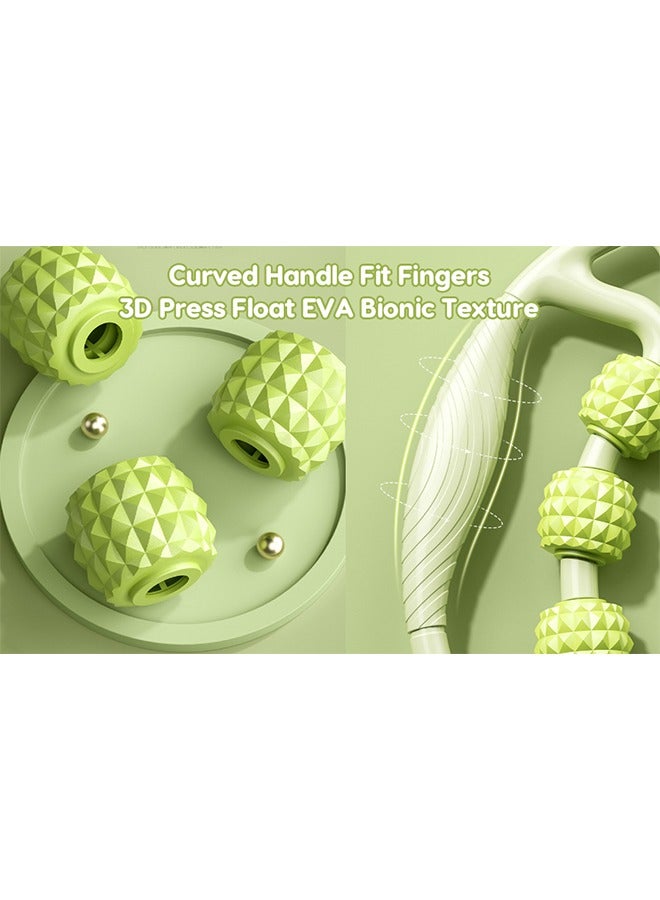 Generic 23 Wheel Muscle Roller, Leg Massager, Muscle Relaxation Stretching Roller, Foam Roller, Deep Tissue Massager, For Thighs, Arms, Legs, Waist (Green) - Image 4