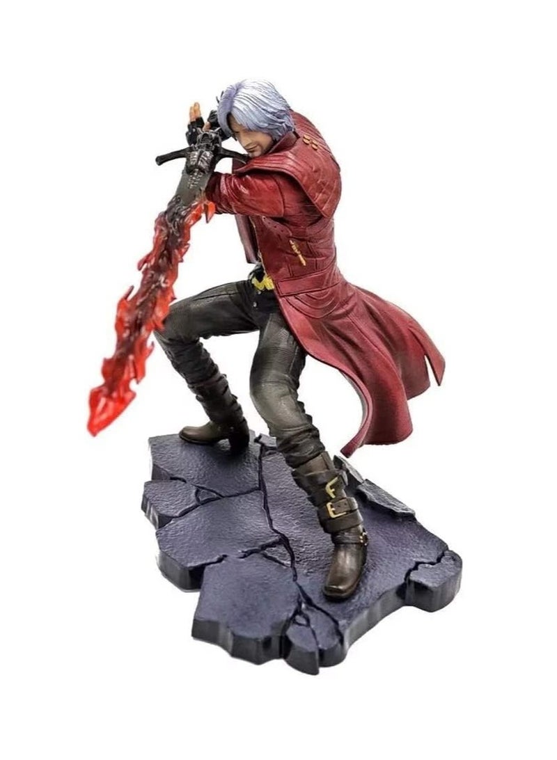 general 25cm Devil May Cry 5 Dante PVC Action Figure Model Toy Decoration Collection Gift Gift Gift Game Trading Unique Anime Shape - Image 2