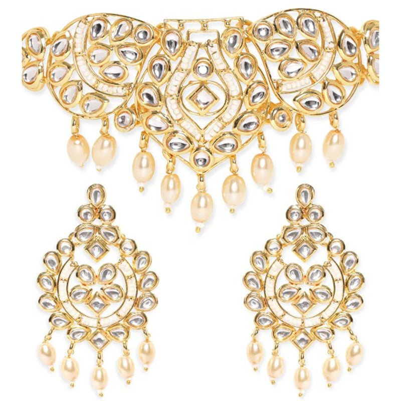 Rubans Beaded Design & Traditional Jewelry Necklace Set for Women & Girls | Handcrafted Jewelry | Ideal for Weddings, Ethnic Wear & Festive Occasions - Image 5