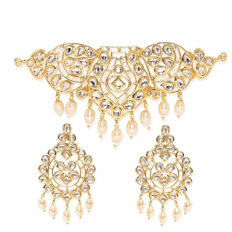 Rubans Beaded Design & Traditional Jewelry Necklace Set for Women & Girls | Handcrafted Jewelry | Ideal for Weddings, Ethnic Wear & Festive Occasions - Image 1