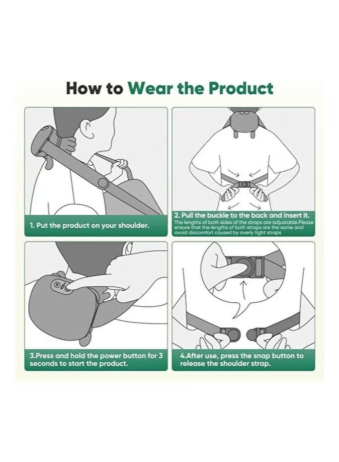 GENNEXT 4D Bionic Neck and Shoulder Massager with Heat – Wireless Rechargeable Deep Tissue Shiatsu Massager for Neck, Back, Shoulders & Full Body Pain Relief, Portable Electric Kneading Device with Soothing Heat Therapy for Home, Office, Car & Travel - Image 5