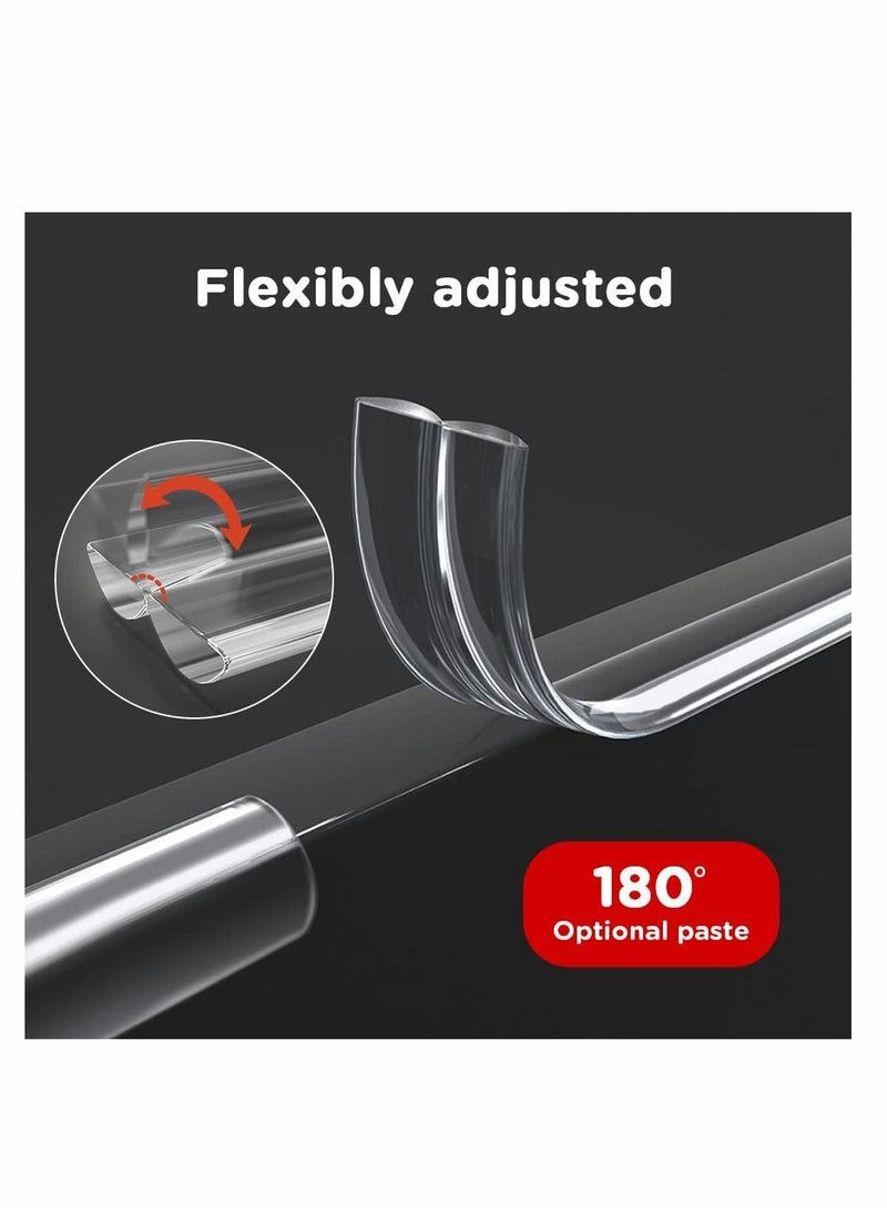 SYOSI - Baby Proofing, KASTWAVE Edge Protector Strip Clear, Silicone Soft Corner Protectors with Upgraded Pre-Taped Strong Adhesive, 6.6ft Edge Protectors for Cabinets, Tables, Drawers - Image 1
