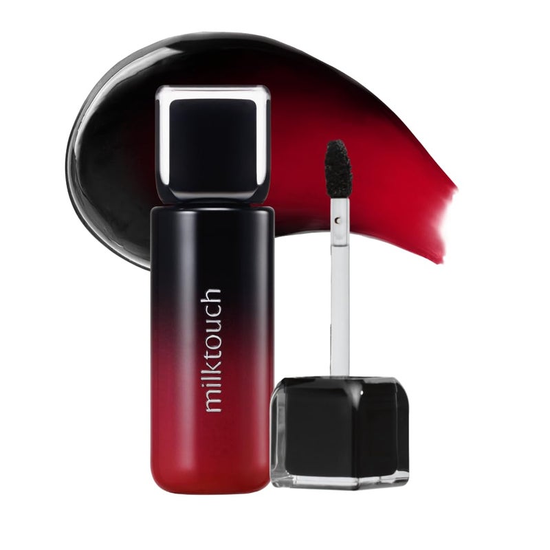 MILKTOUCH Black Peel Off Lip Tattoo LongLasting Matte Lip Waterproof TransferProof Highly Pigmented StayOnAllDay Lip Tint Stain 45g 03 Black Apple - Image 2