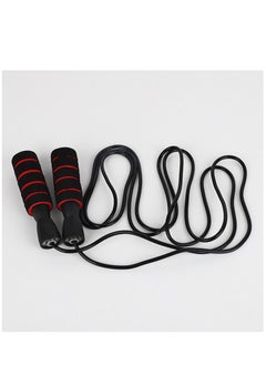 Generic Fully Adjustable Jump Rope With Bearing & Foam Handles - Black/Red  - Image 4