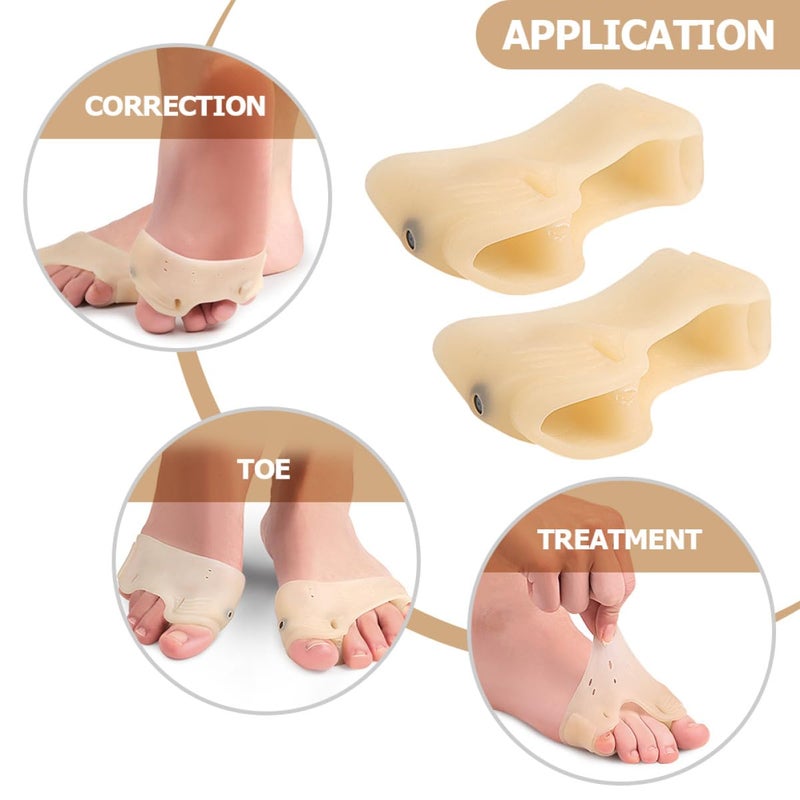 Magnetic Hallux Valgus Protector Toe Separators Bunion Relief Straightener 2 PCS - Image 5