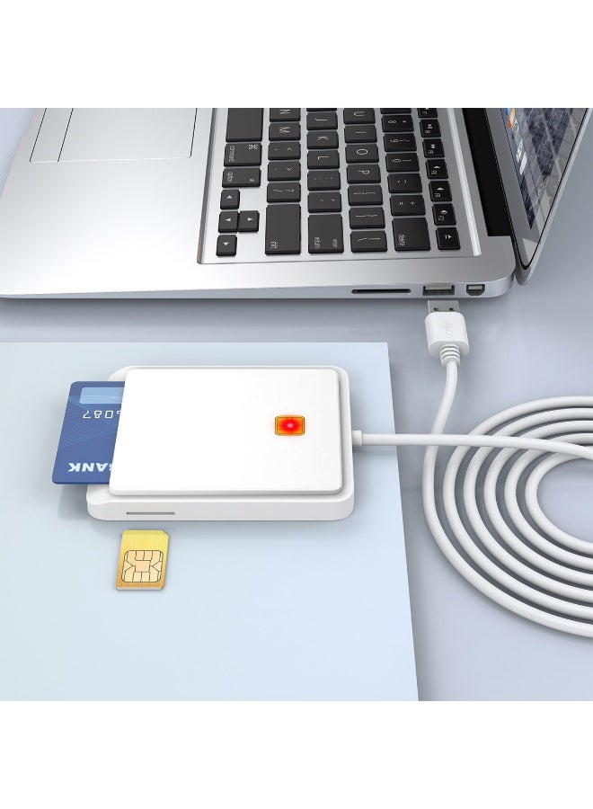 Rocketek 2 in 1Contact Smart Card & SIM Card Reader – Dual-Slot ISO 7816 USB 2.0 Hot-Swappable Device for PC - Image 4