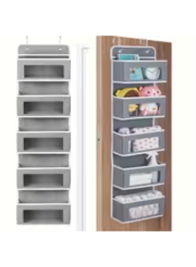 erorex 5-Tier Heavy-Duty Hanging Shelf Organizer – Large Capacity Anti-Tip Multilevel Storage Unit, Space-Saving Vertical Hanging Box for Closet & Small Spaces - Image 2