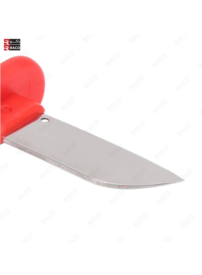 RACO RACO Stripping Knife, Electrician Cable Knife with High-Accuracy Grinding Comfortable Insulated Handle, High Carbon Steel Blade with Plastic Scabbard for Wire and Cable Stripping  - Image 5